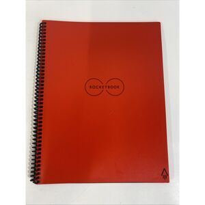 Rocketbook EVR-LR Reusable Wirebound Notebook - Red 8.5” X 11”